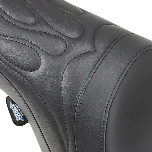 DS Black Leather Vinyl Flame Stitch Predator Seat