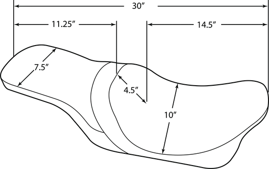 DS Black Vinyl Leather Smooth Predator III Seat