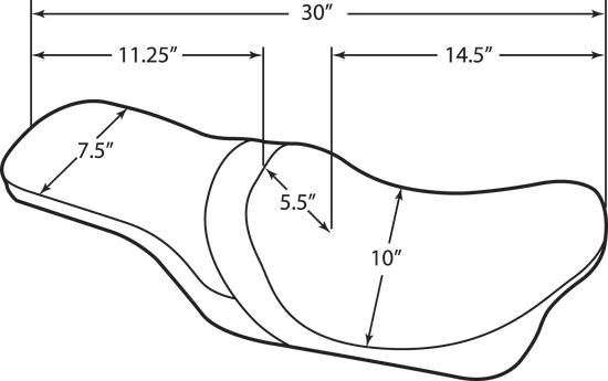DS Black Vinyl Leather Smooth Predator III Seat