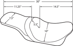 DS Black Vinyl Leather Smooth Predator III Seat