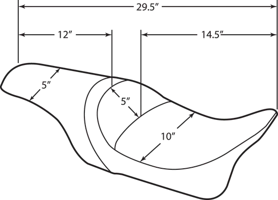 DS Black Leather Vinyl Smooth Predator Seat