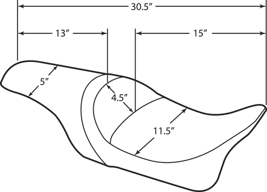 DS Smooth Black Leather Vinyl Predator Seat