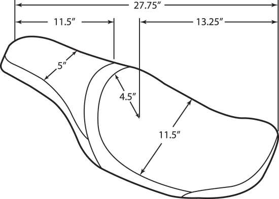DS Black Leather Vinyl Mild Stitch Predator Seat