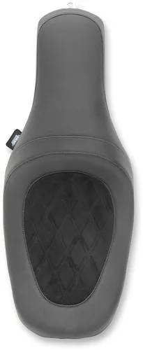 DS Black Leather Vinyl Diamond Stitch Predator Seat