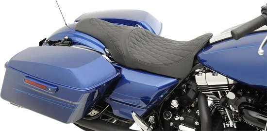 DS Black Leather and Vinyl Diamond Caballero Seat