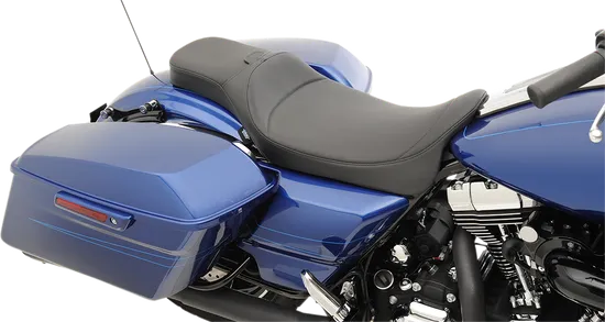 DS Black Leather Extend Reach Mild Stitched 2 Up Predator Seat