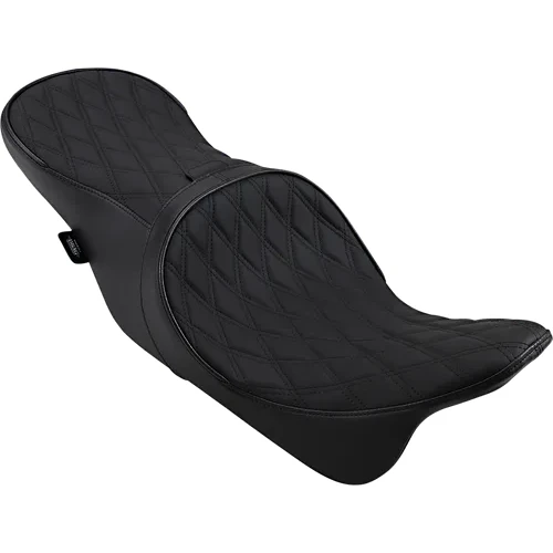 DS Black Leather Diamond Stitch Low Profile Forward 2 Up Seat 6