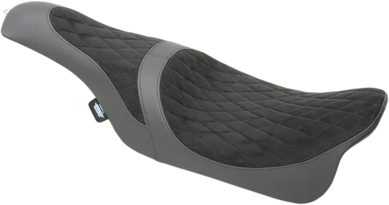 DS Black Leather Vinyl and Faux Suede 2 Up Caballero Seat