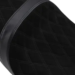 DS Faux Suede Diamond Stitch Low Profile 2 Up Seat 6 Gal