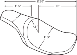DS Black Leather Vinyl Mild Stitch Predator Seat