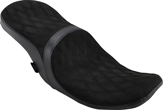 DS Faux Suede Diamond Stitch Low Profile 2 Up Seat Yaffe