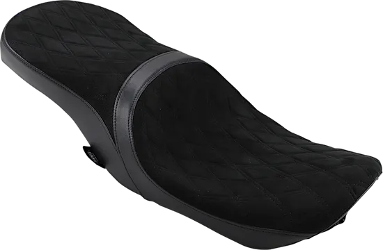 DS Faux Suede Diamond Stitch Low Profile 2 Up Seat Ness