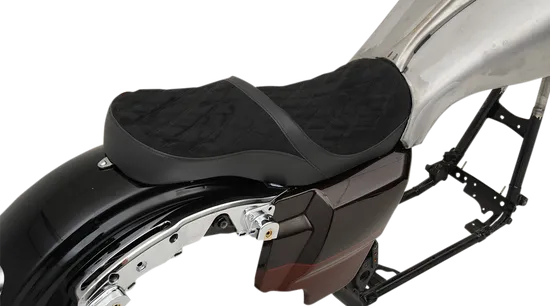 DS Faux Suede Diamond Stitch Low Profile 2 Up Seat Ness