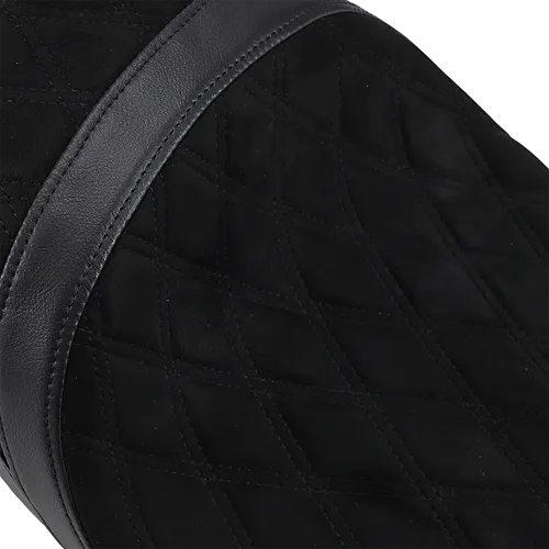 DS Faux Suede Diamond Stitch Low Profile 2 Up Seat Ness