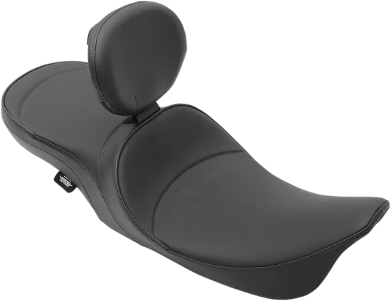 DS Black Leather Stitched Low Profile 2 Up Seat