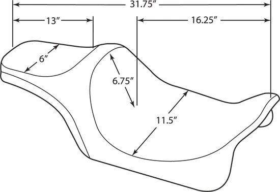 DS Black Vinyl Smooth Predator III 2 Up Seat