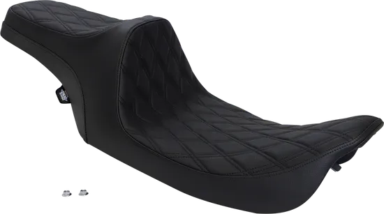 DS Black Vinyl Double Diamond Stitch Predator III 2 Up Seat