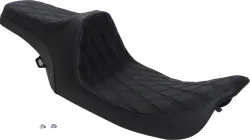 DS Black Vinyl Double Diamond Stitch Predator III 2 Up Seat