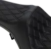 DS Black Vinyl Double Diamond Stitch Predator III 2 Up Seat