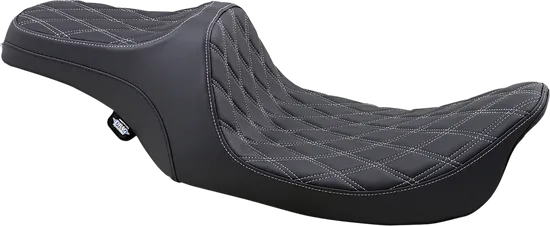 DS Black Vinyl Silver Double Diamond Predator III 2 Up Seat