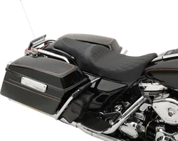 DS Black Leather and Vinyl Diamond Caballero Seat