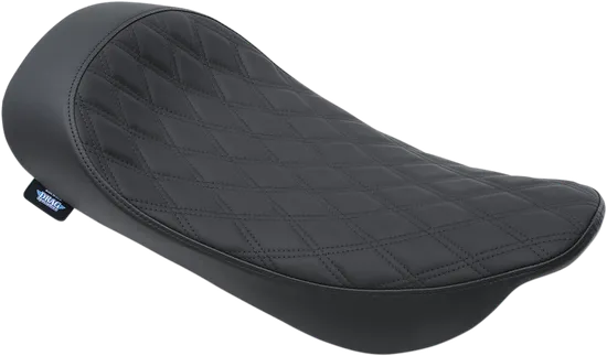 DS Black Leather Vinyl Double Diamond Stitch Low Solo Seat