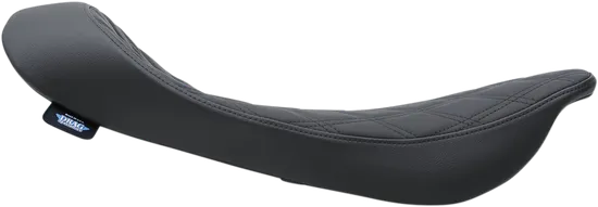 DS Black Leather Vinyl Double Diamond Stitch Low Solo Seat