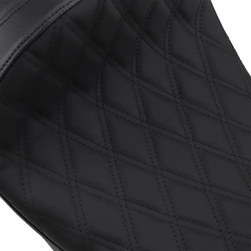 DS Black Vinyl Diamond Stitch Forward Low Solo Seat
