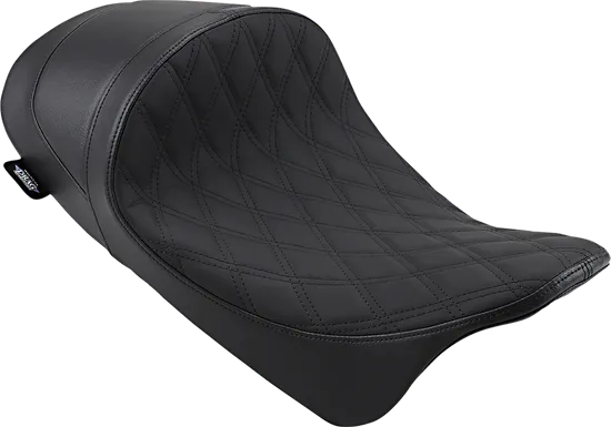 DS Black Vinyl Diamond Stitch Forward Low Solo Seat
