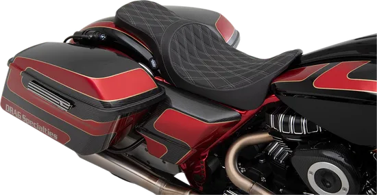 DS Black Leather Silver Diamond Stitch Predator III Seat