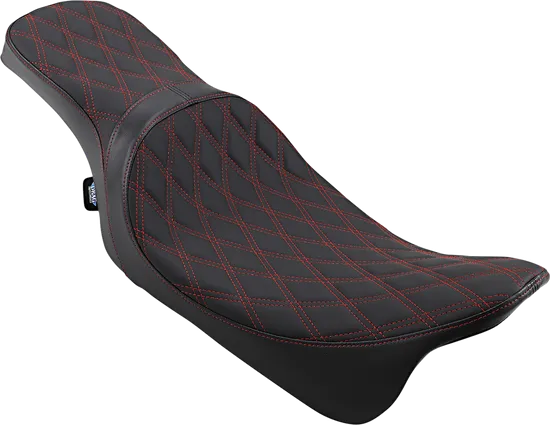 DS Black Leather Red Diamond Stitch Predator III Seat