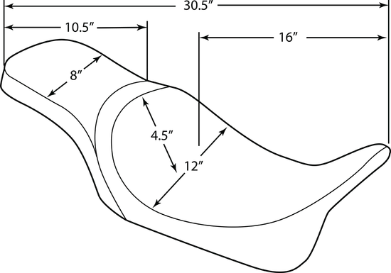 DS Black Leather Red Diamond Stitch Predator III Seat