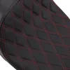 DS Black Leather Red Diamond Stitch Predator III Seat