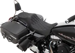 DS Black Vinyl Double Diamond Stitch Predator III Seat