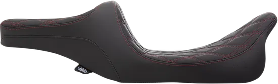 DS Black Vinyl Red Stich Diamond Predator III Seat