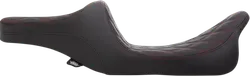 DS Black Vinyl Red Stich Diamond Predator III Seat