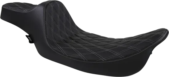 DS Black Vinyl Silver Diamond Stitch Predator III Seat