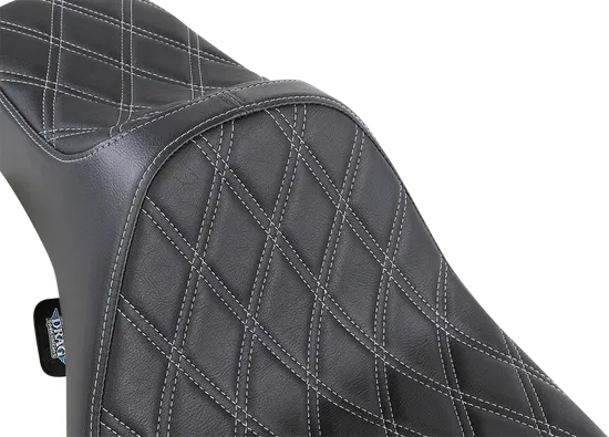 DS Black Vinyl Silver Diamond Stitch Predator III Seat