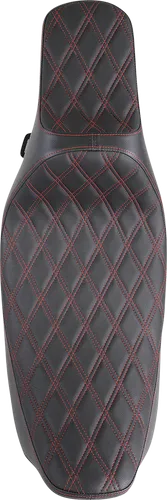 DS Black Vinyl Red Diamond Stitch Predator III Seat