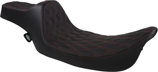 DS Black Vinyl Red Diamond Stitch Predator III Seat