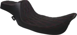 DS Black Vinyl Red Diamond Stitch Predator III Seat