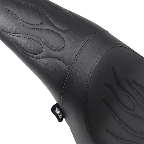DS Black Leather Vinyl Flame Stitch Predator Seat