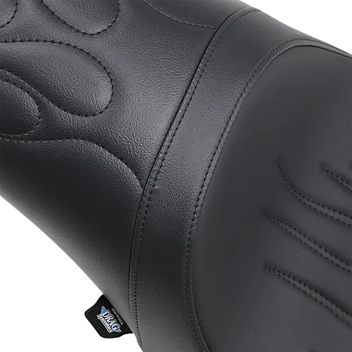 DS Black Leather Vinyl Flame Stitch Predator Seat
