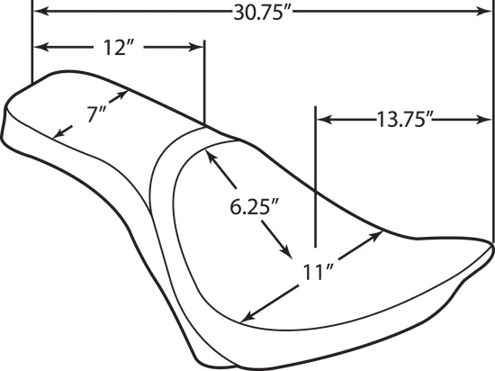 DS Black Vinyl Leather Smooth Predator III Seat