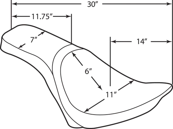 DS Black Vinyl Leather Smooth Predator III Seat