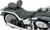 DS Black Leather Vinyl Smooth Solo Seat