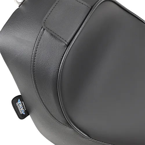DS Black Leather Vinyl Smooth Solo Seat EZ Glide