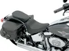 DS Black Leather and Vinyl Narrow Pillion Pad Passenger Seat