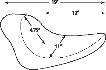 DS Black Leather Vinyl Smooth Solo Seat