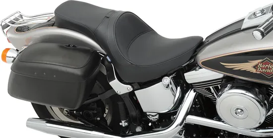 DS Black One Piece Smooth Leather 2 Up Seat
